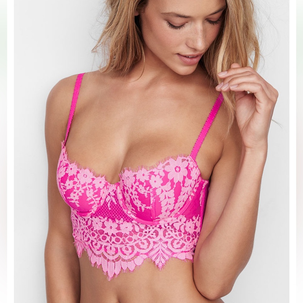 NWOT Rare Victoria’s Secret Dream Angels Long Line Demi Bra
